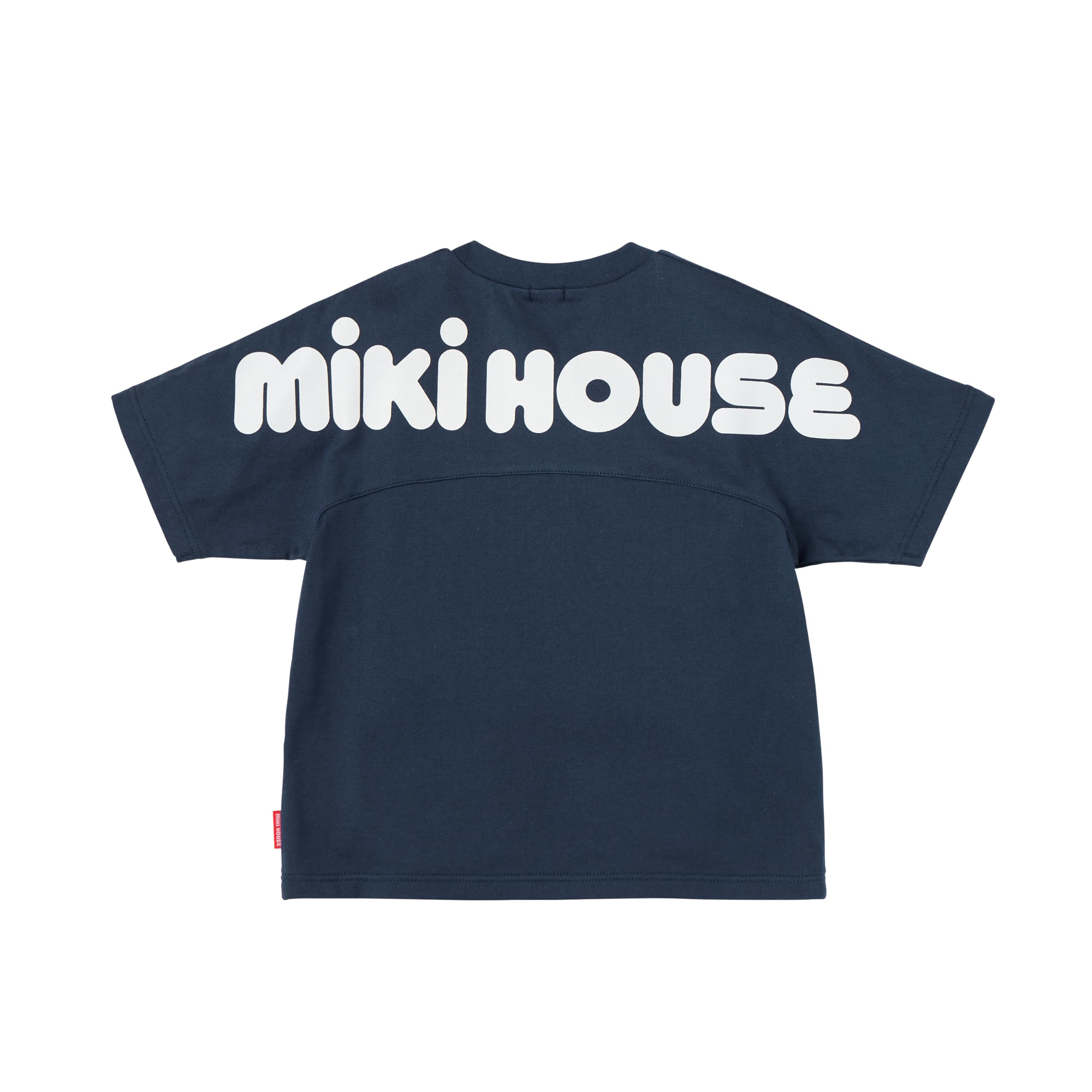 Amazon | [ミキハウス] WEB限定 バックロゴ半袖Tシャツ 80cm 紺